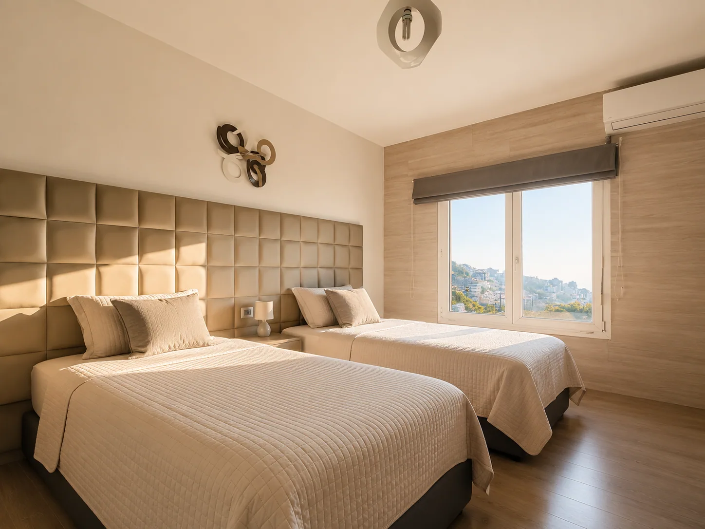 Tan Quilted Suite — bedrooms renovation in AIN AAR by K.Renovation