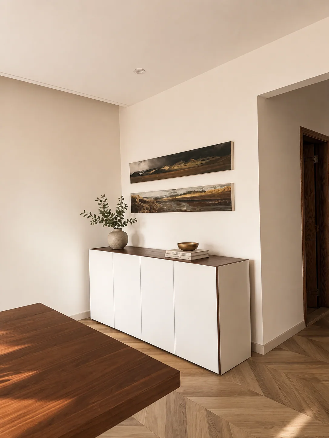 Mountain Diptych Console — chic corners renovation in AIN AAR by K.Renovation