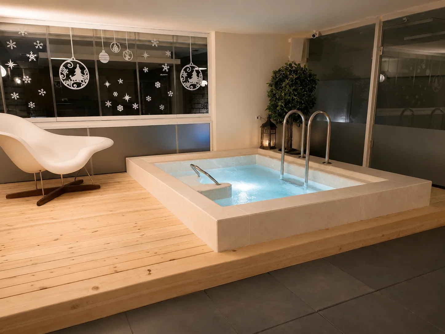 Indoor Jacuzzi Deck — outdoor renovation renovation in MTAYLEB by K.Renovation