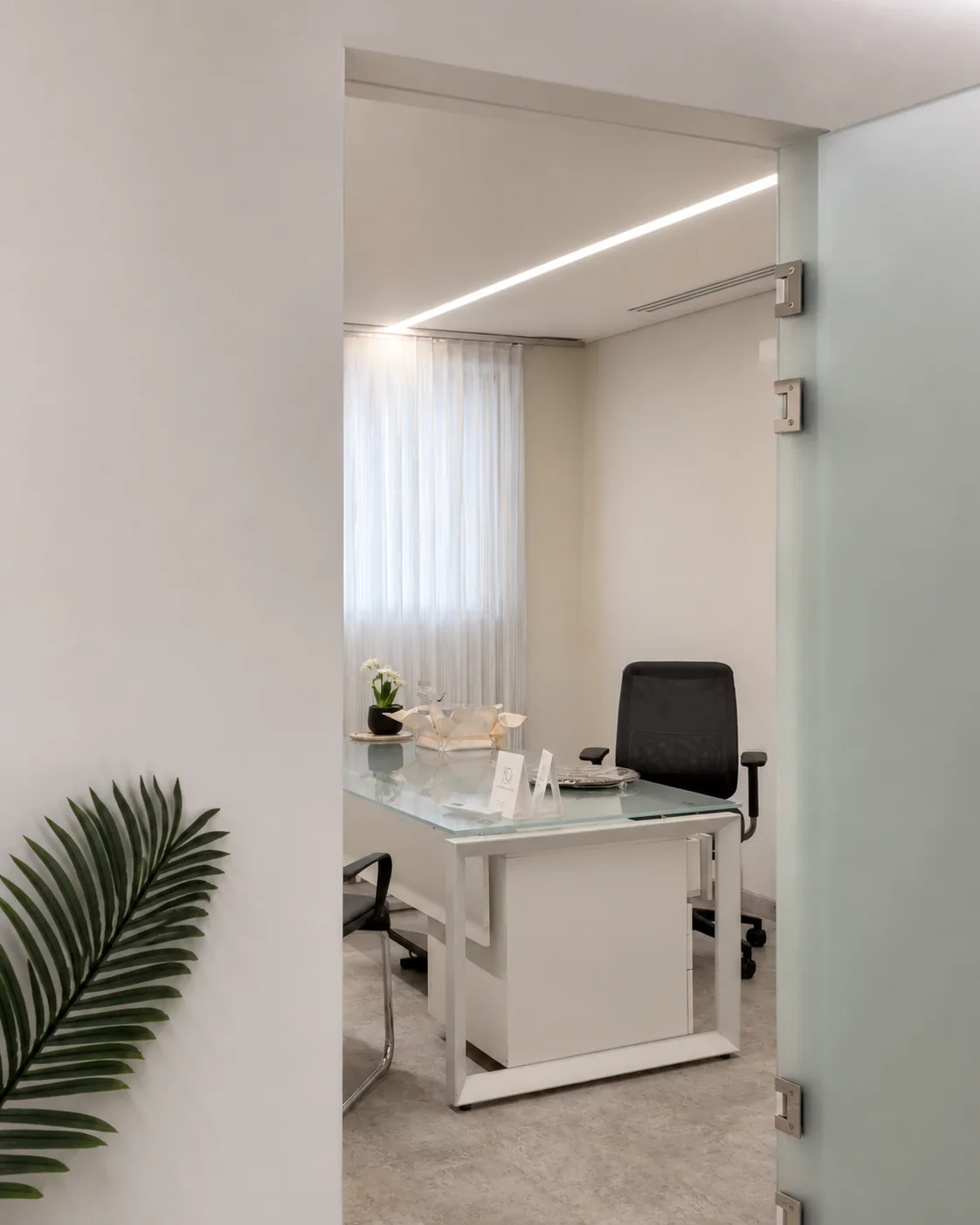 Minimal Clinic Office Suite — offices renovation in RABIEH by K.Renovation