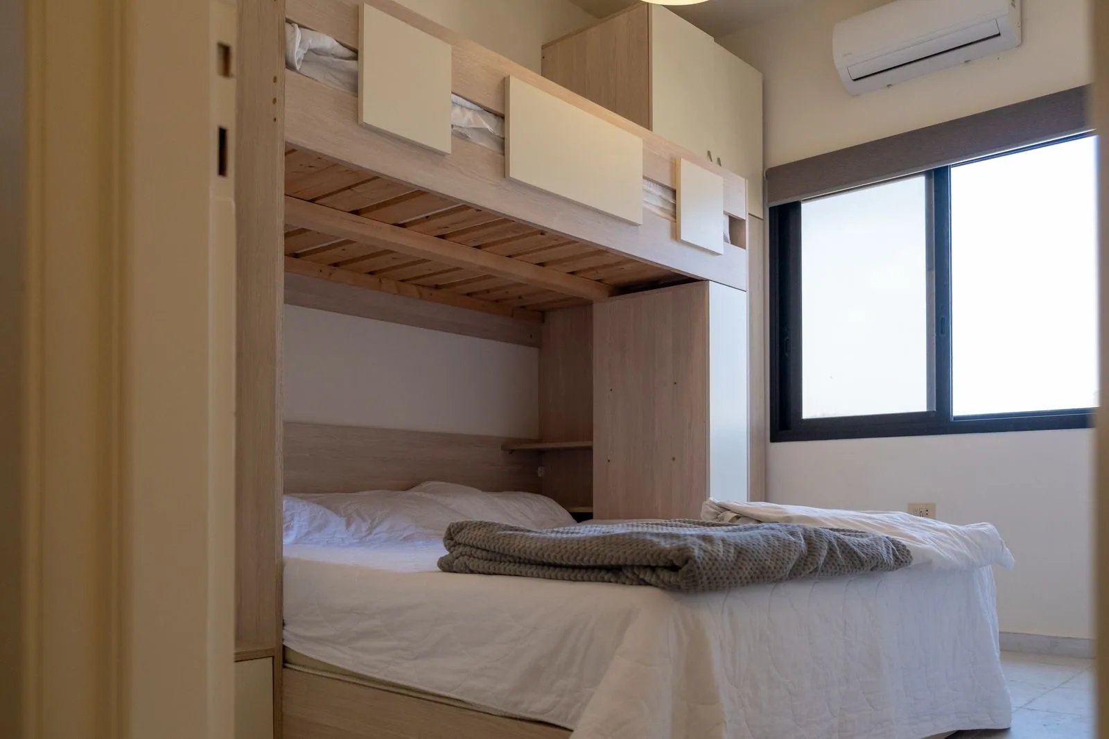 Oak Loft Bunk Bedroom — bedrooms renovation in BATROUN by K.Renovation