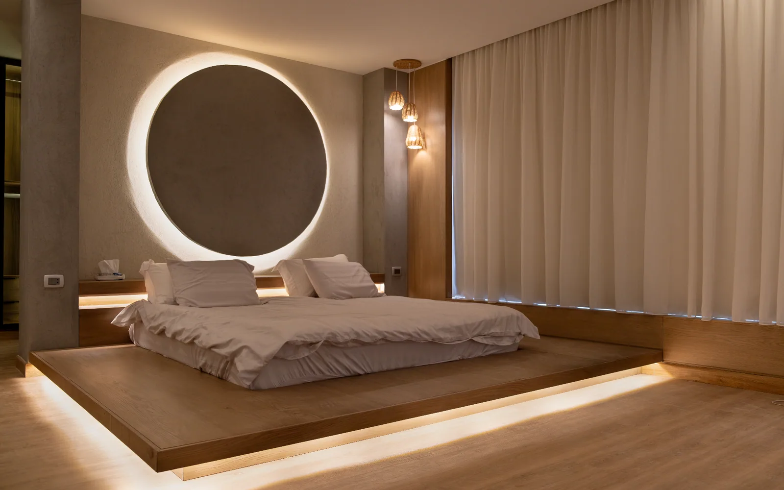 Moon-lit Luxurious Bedroom — bedrooms renovation in CLEMENCEAU by K.Renovation